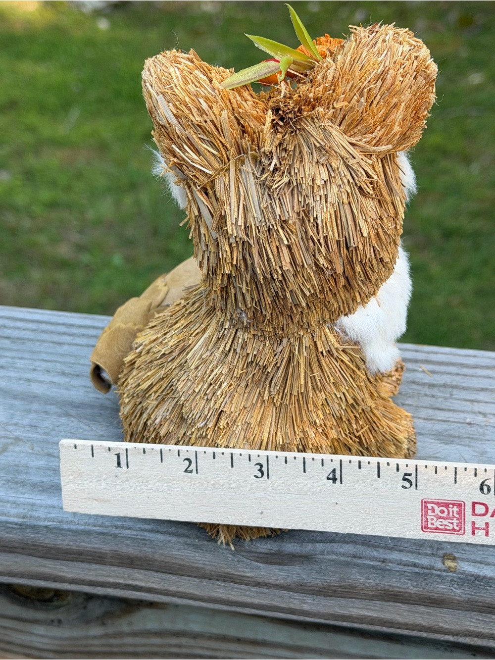 🦊 Autumn Sisal Fox & Wreath | For Centerpiece or Hang - Picture 15 of 15